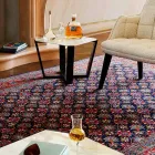 Moderní konferenční stolek z Gresu a bukového dřeva vyrobený v Itálii - Titanic Viadurini