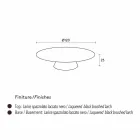 Moderní konferenční stolek, černě lakovaná modřín Giglio Viadurini