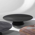 Moderní konferenční stolek, černě lakovaná modřín Giglio