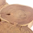 Moderní konferenční stolek Homemotion ze dřeva a lakované oceli - Severo Viadurini