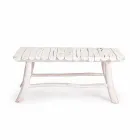 Moderní konferenční stolek Homemotion v odbarvených teakových větvích - Bambo Viadurini