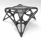 Moderní skleněný konferenční stolek a Adamantx® Lunar Table # 2 Viadurini