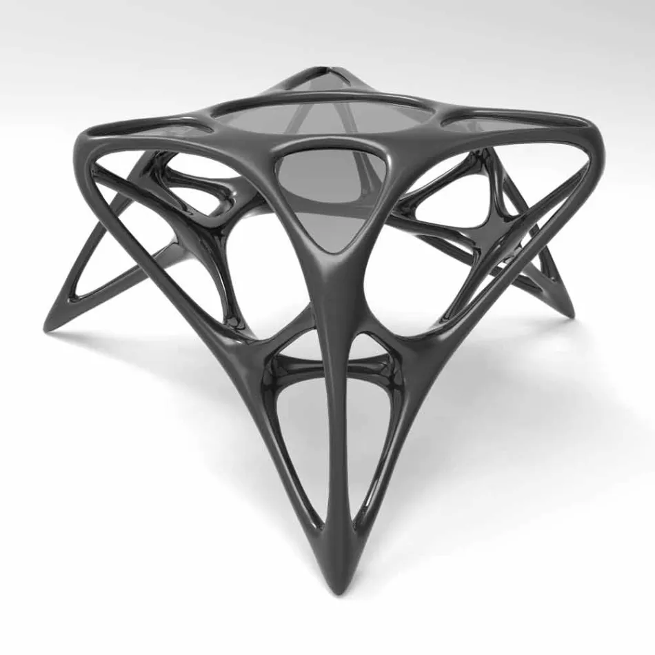 Moderní skleněný konferenční stolek a Adamantx® Lunar Table # 2 Viadurini