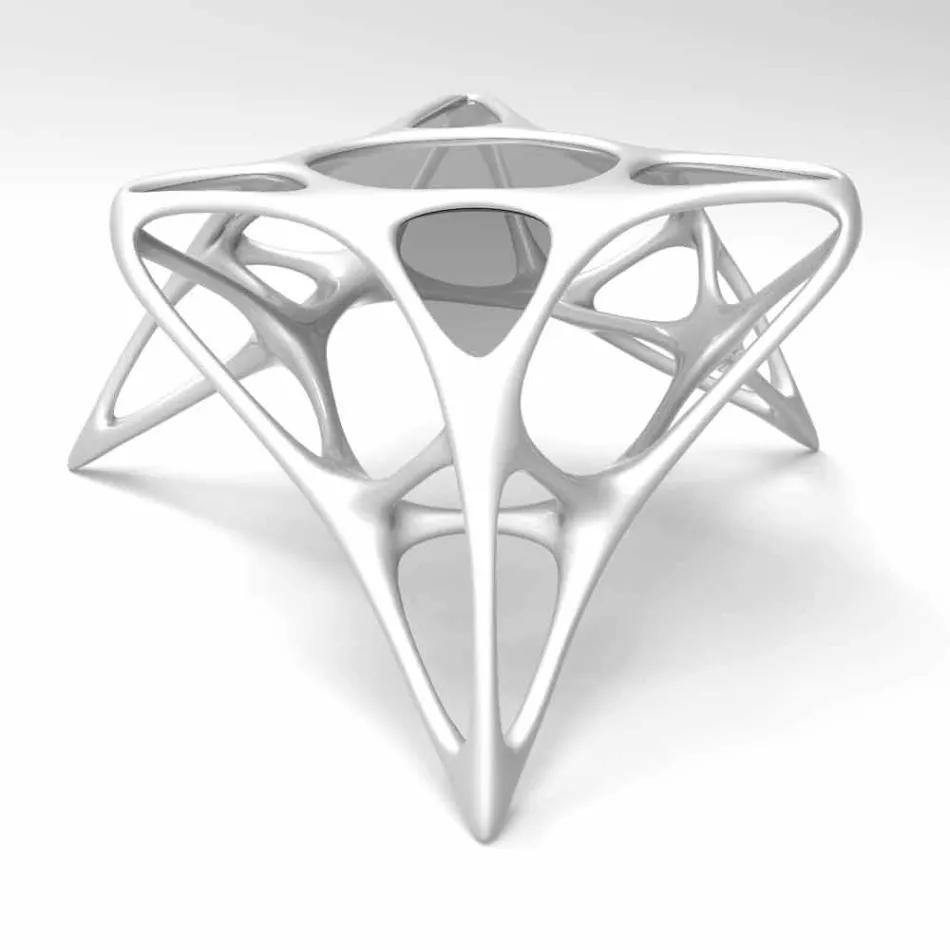 Moderní skleněný konferenční stolek a Adamantx® Lunar Table # 2 Viadurini