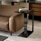 Moderní kovový a uzený nebo čirý skleněný konferenční stolek vyrobený v Itálii - Teilor Viadurini