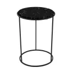 Moderní kulatý konferenční stolek z vysoce kvalitního kovu a mramoru - Raphael Viadurini