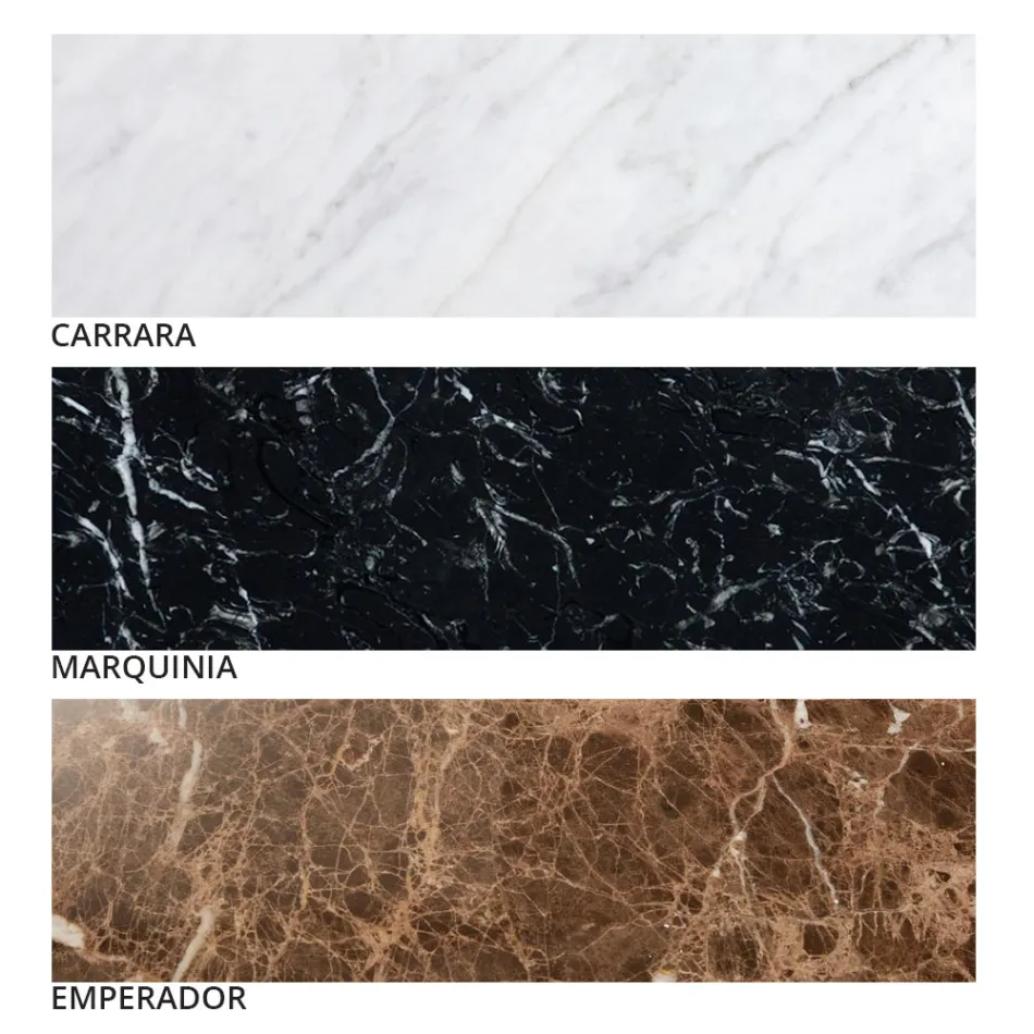 Moderní kulatý konferenční stolek z vysoce kvalitního kovu a mramoru - Raphael Viadurini