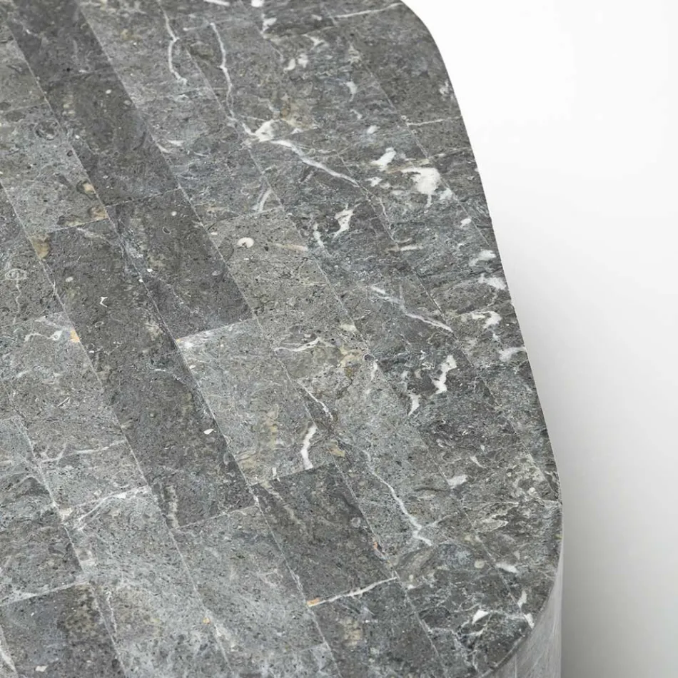 Moderní konferenční stolek ve tvaru fosilního kamene - Bowie Viadurini