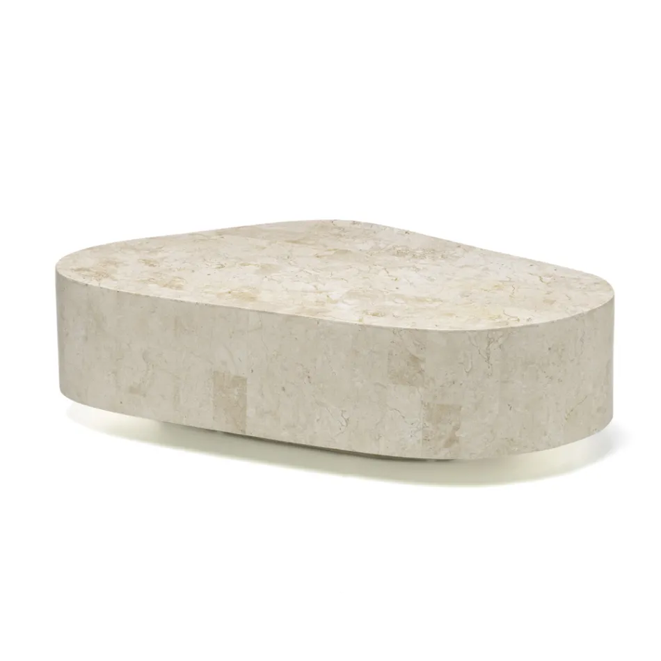 Moderní konferenční stolek ve tvaru fosilního kamene - Bowie Viadurini