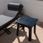 Venkovní konferenční stolek z přírodního nebo černého dřeva, 2 velikosti - Suzana Viadurini