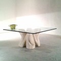 Nástěnný konferenční stolek Vicenza a ručně vyřezávaný křišťál Kos