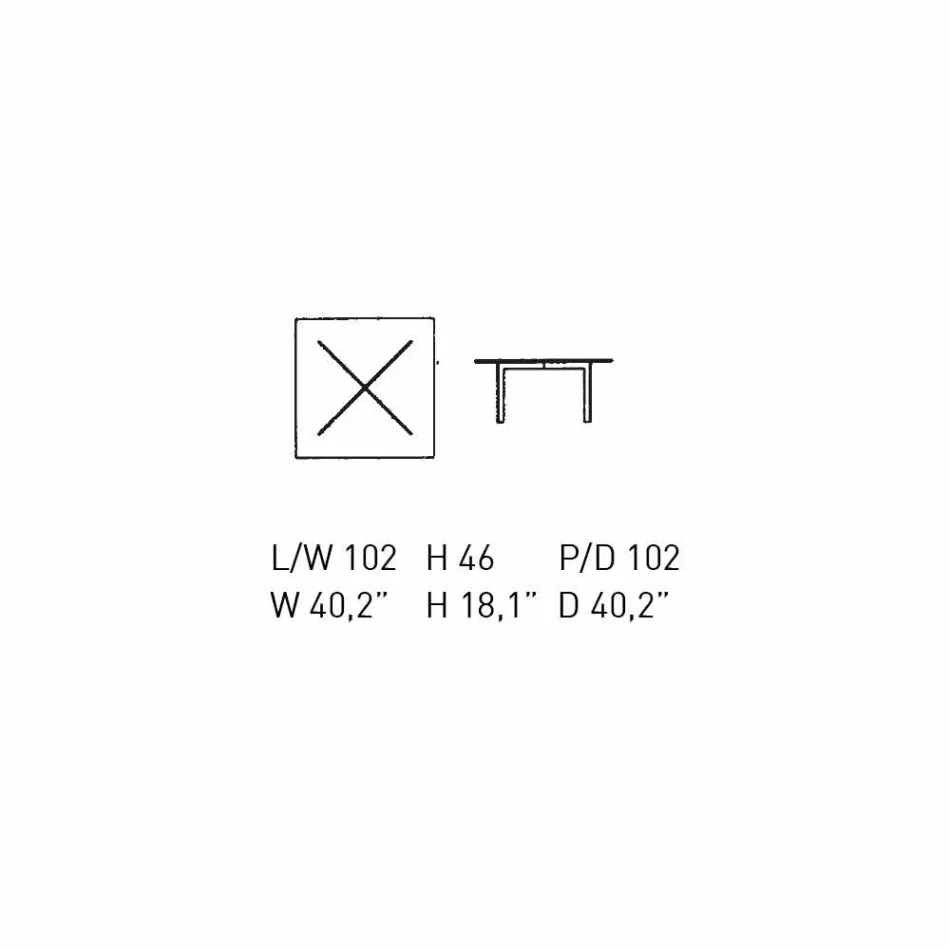 Konferenční stolek z tvrzeného skla vyrobený v Itálii - Madrid Viadurini