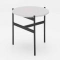 Moderní design Keramický a kovový kulatý konferenční stolek - Gaduci