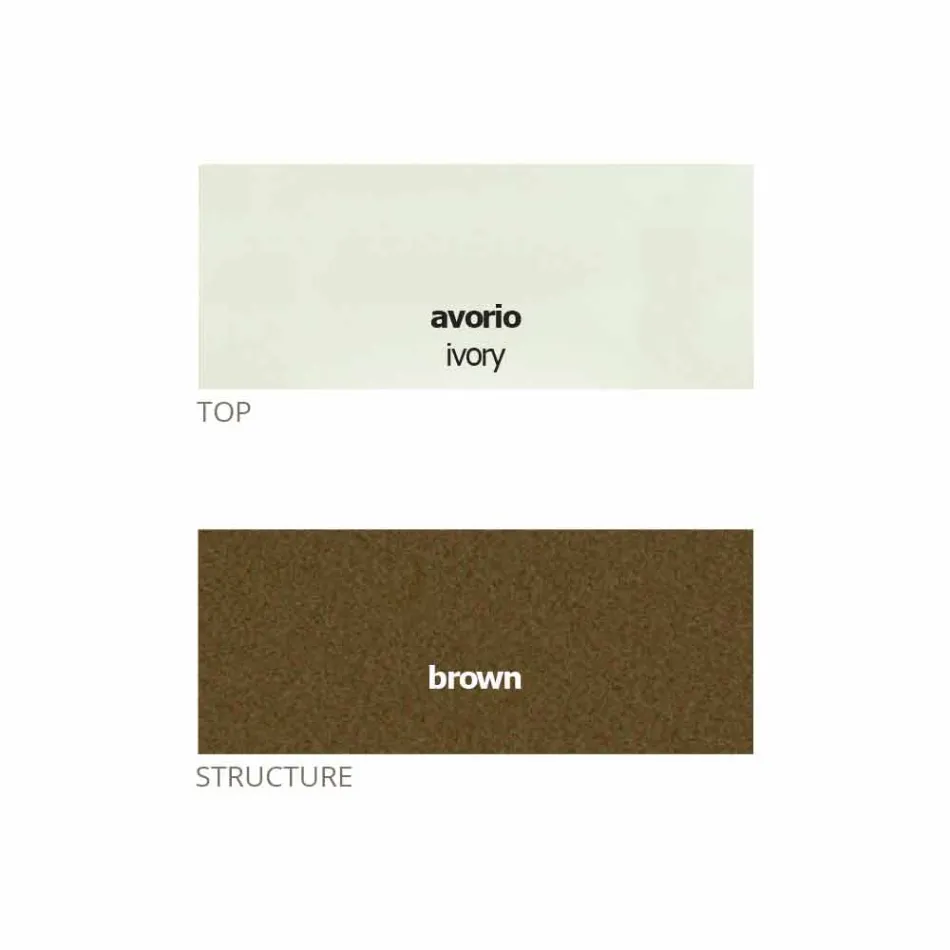 Kulatý konferenční stolek s křišťálovou deskou vyrobený v Itálii - Indio Viadurini