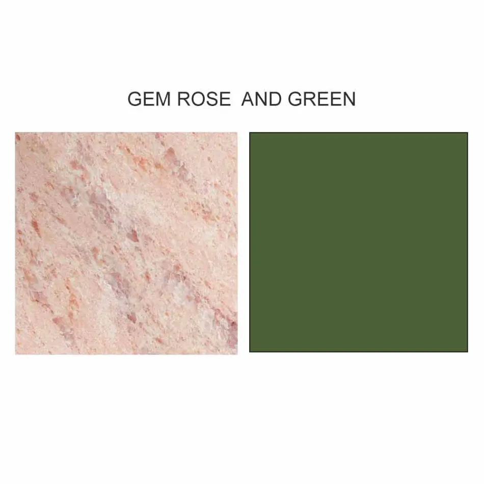 Kulatý designový konferenční stolek z kameniny a jasanu vyrobený v Itálii - Bering Viadurini