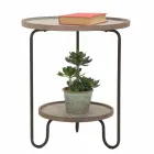 Kulatý konferenční stolek ze železa a MDF moderního designu - Luther Viadurini