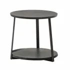 Kulatý konferenční stolek z MDF s kovovou strukturou vyrobený v Itálii - Aloe Viadurini