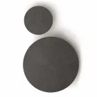 Kulatý konferenční stolek z MDF s kovovou strukturou vyrobený v Itálii - Aloe Viadurini