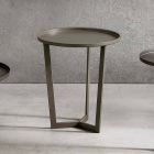 Luxusní kulatý konferenční stolek z lakovaného kovu vyrobený v Itálii - Mina Viadurini