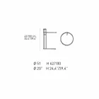 Kulatý konferenční stolek z tvrzeného skla a oceli vyrobený v Itálii - Lennon Viadurini