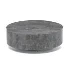 Moderní kulatý konferenční stolek z fosilního kamene - Vermont Viadurini