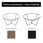 Kulatý konferenční stolek vyrobený z kameniny a oceli vyrobený v Itálii - Paini Viadurini