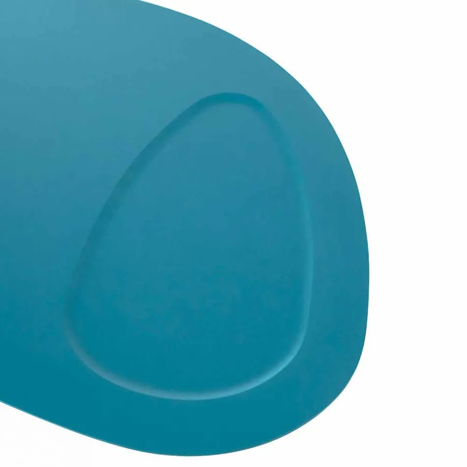 Moderní tvarovaný salonek ve formátu Mdf a Chrome Metal - Pimpa Viadurini