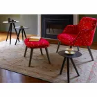 Kulatý konferenční stolek z černě šedého lakovaného dřeva vyrobený v Itálii - Stuttgart Viadurini