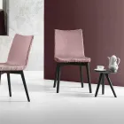 Kulatý konferenční stolek z černě šedého lakovaného dřeva vyrobený v Itálii - Stuttgart Viadurini