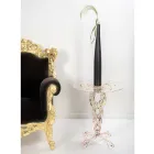 Kulatý průhledný konferenční stolek z plexiskla a barevná deska - fosfor Viadurini