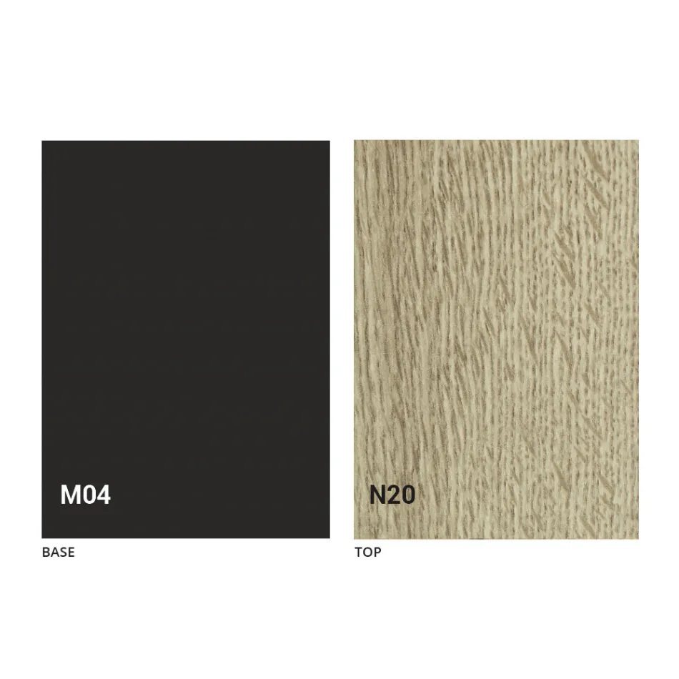 Transformátorový stůl ze dřeva a oceli vyrobený v Itálii - Demetro Viadurini