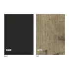 Transformátorový stůl ze dřeva a oceli vyrobený v Itálii - Demetro Viadurini