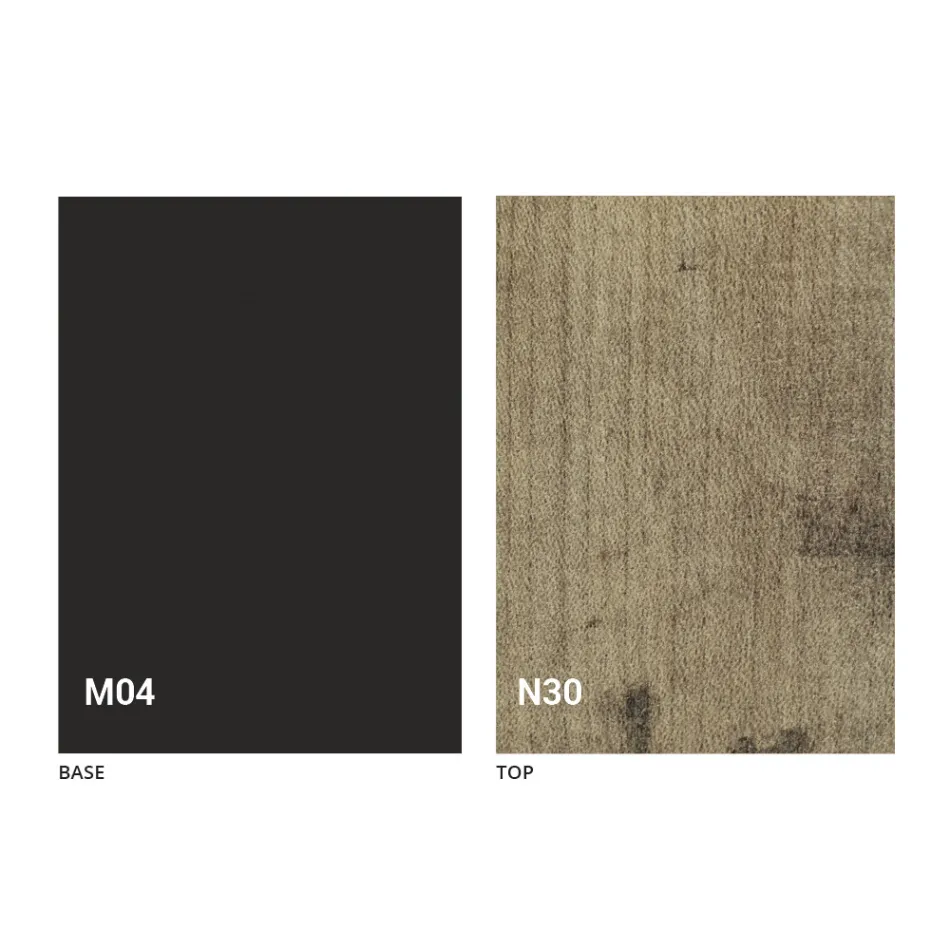 Transformátorový stůl ze dřeva a oceli vyrobený v Itálii - Demetro Viadurini