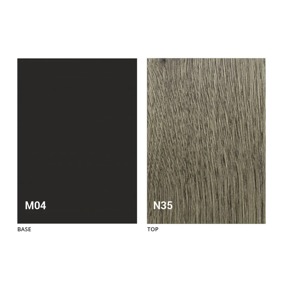 Transformátorový stůl ze dřeva a oceli vyrobený v Itálii - Demetro Viadurini