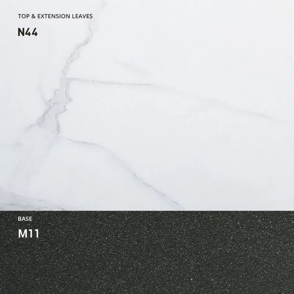 Transformovatelný konferenční stolek ze dřeva a kovu, vyrobený v Itálii - Sanrocco Viadurini