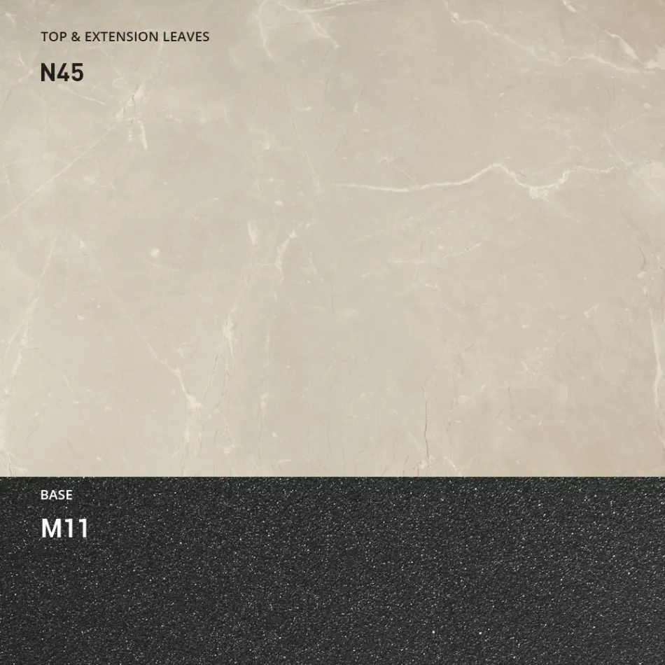 Transformovatelný konferenční stolek ze dřeva a kovu, vyrobený v Itálii - Sanrocco Viadurini