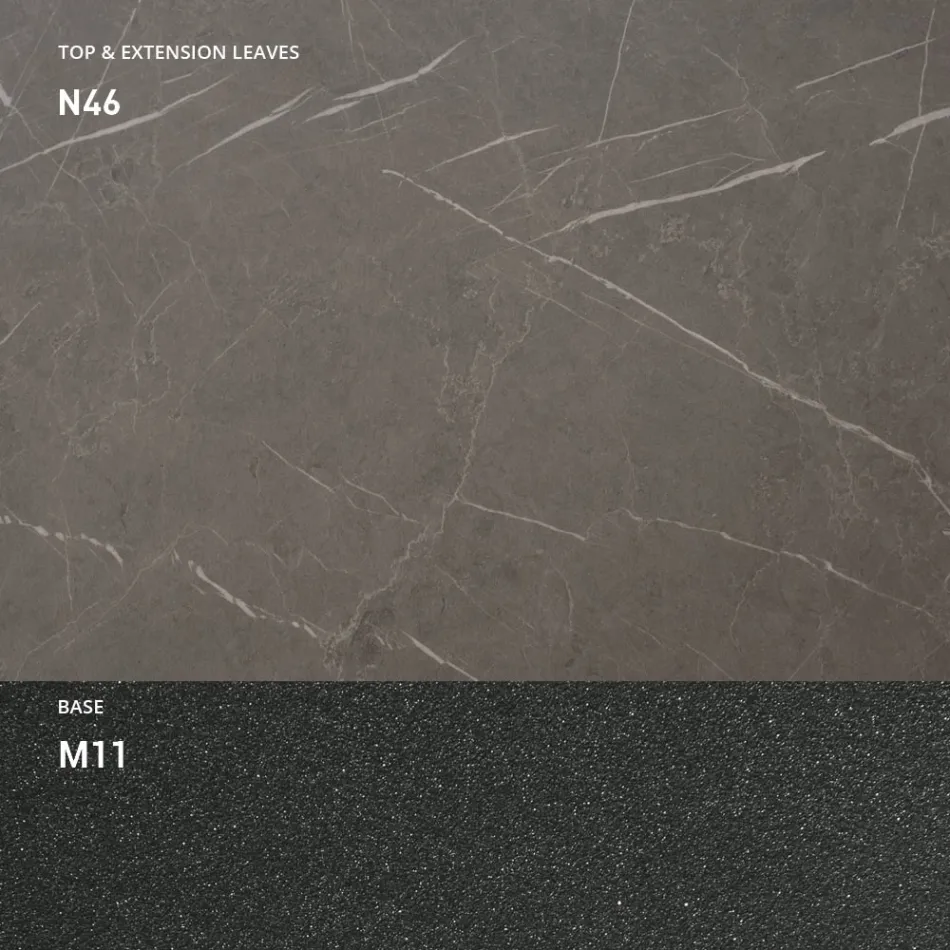 Transformovatelný konferenční stolek ze dřeva a kovu, vyrobený v Itálii - Sanrocco Viadurini