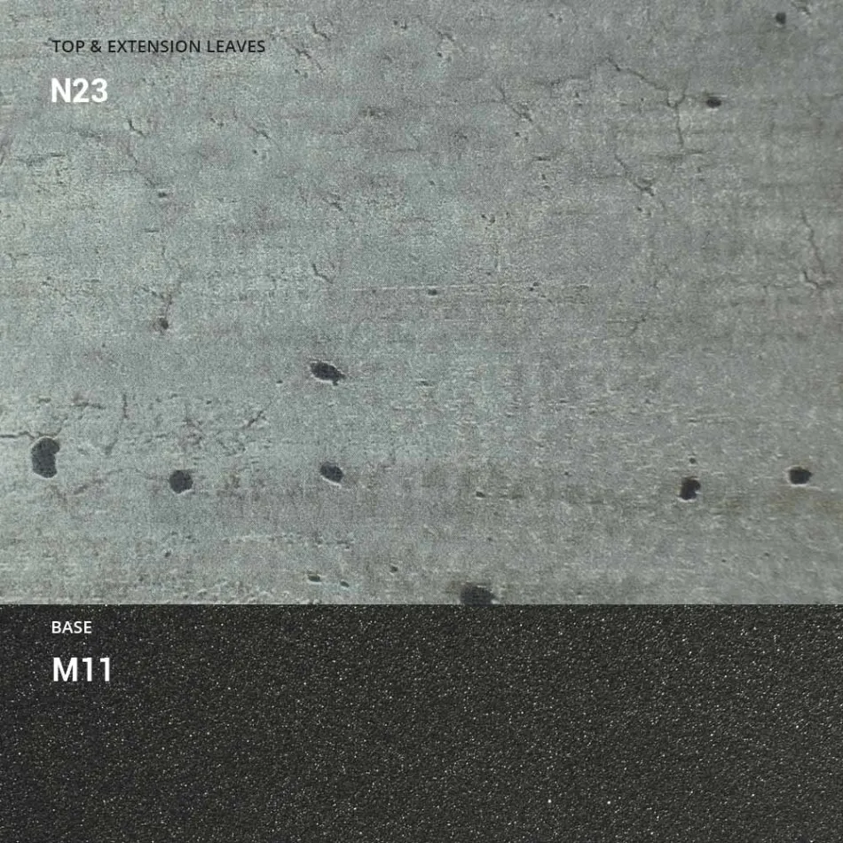 Transformovatelný konferenční stolek ze dřeva a kovu, vyrobený v Itálii - Sanrocco Viadurini