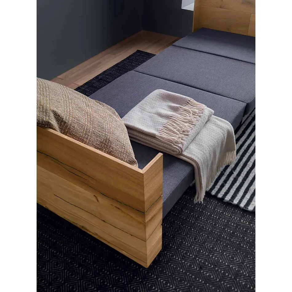 Transformovatelný konferenční stolek z masivního dřeva vyrobený v Itálii - Trabucco Viadurini