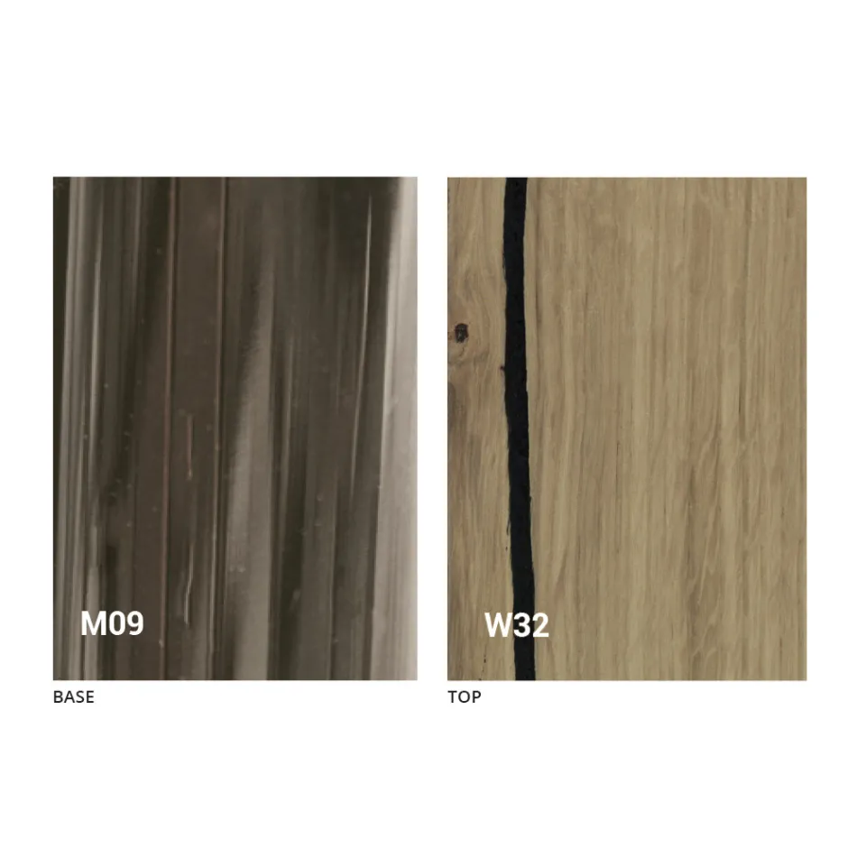 Konferenční stolek z masivního dřeva vyrobený v Itálii - Trabucco Viadurini