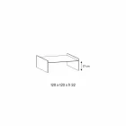 Extra čirý skleněný konferenční stolek se zkosením Made in Italy - Imperative Viadurini