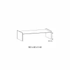 Extra čirý skleněný konferenční stolek se zkosením Made in Italy - Imperative Viadurini