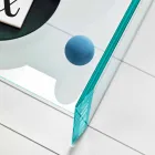 Extra čirý skleněný konferenční stolek se zkosením Made in Italy - Imperative Viadurini
