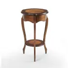 Konferenční stolek do obývacího pokoje s patinovanou třešňovou vložkou Made in Italy - Irno Viadurini