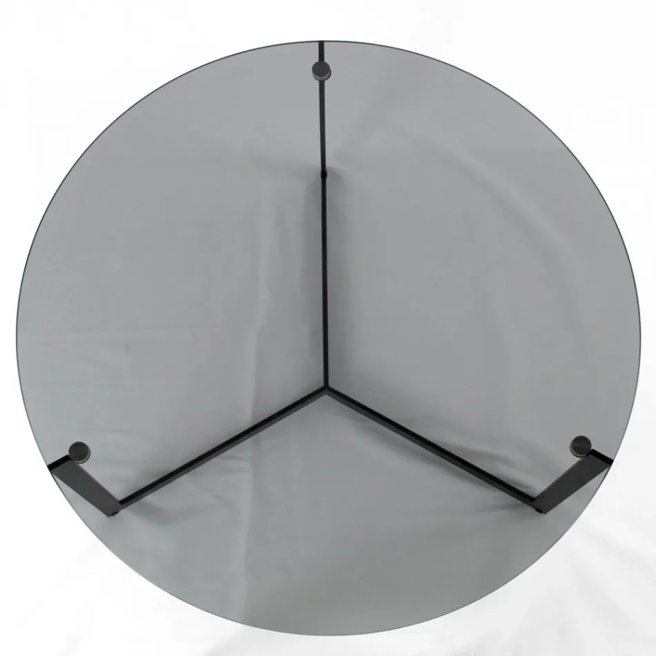 Konferenční stolek z oceli a skla Made in Italy - Aspira Viadurini