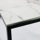 Kameninový a ocelový konferenční stolek Made in Italy - Birba Viadurini