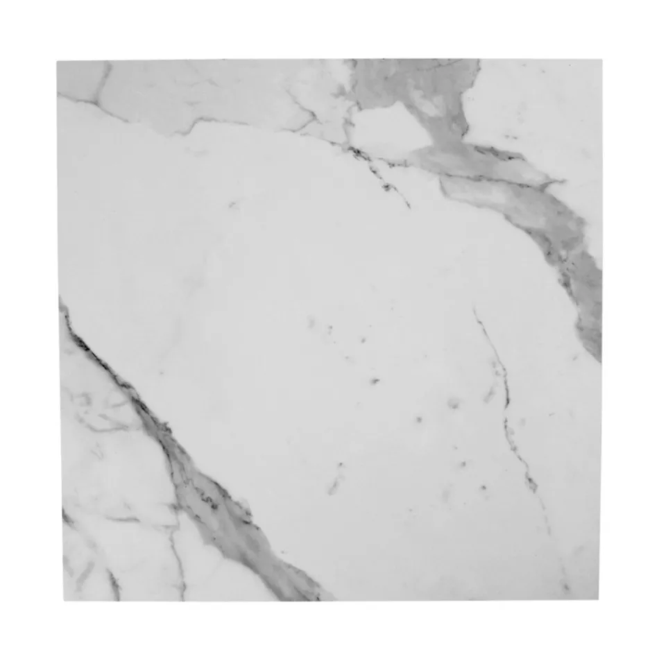 Kameninový a ocelový konferenční stolek Made in Italy - Birba Viadurini