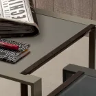 Konferenční stolek z kovu a skla s geometrickým designem - Zigozago Viadurini