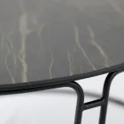 Konferenční stolek kulatá deska a základna Made in Italy - Tullia Viadurini