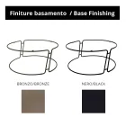 Konferenční stolek se skleněnou deskou a kulatou základnou Made in Italy - Tullia Viadurini